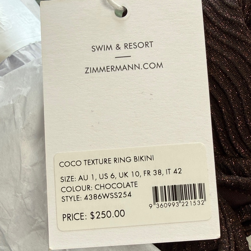 Zimmerman NWT-Side Triangle Bikini Set - Women Swim - Picture 13 of 13